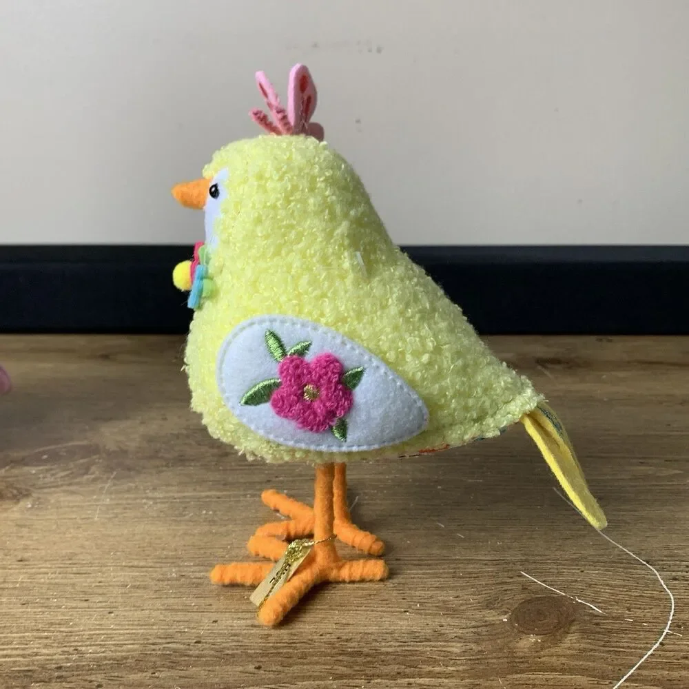 Featherly Friends Felt Bird Set of 2 Spritz Scribble & Hue Decor